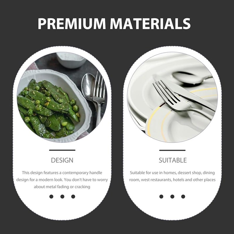 Stainless Steel Fork With White Pearl Handle Practical Elegant Tableware Easy To Clean - Image 2